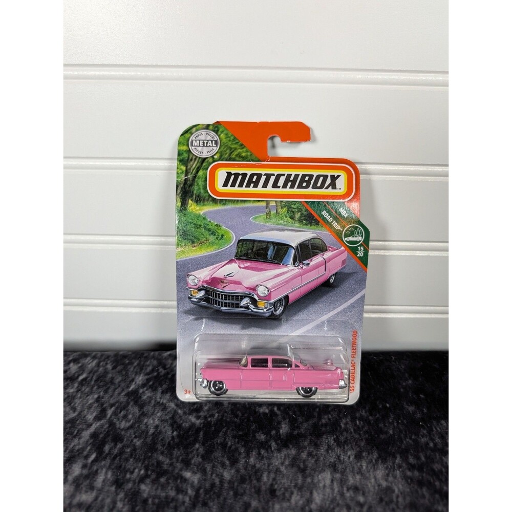 MATCHBOX 2019 MBX ROAD TRIP - '55 CADILLAC FLEETWOOD PINK New